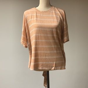 Lumiere Stripe Shirt Tie Back detail